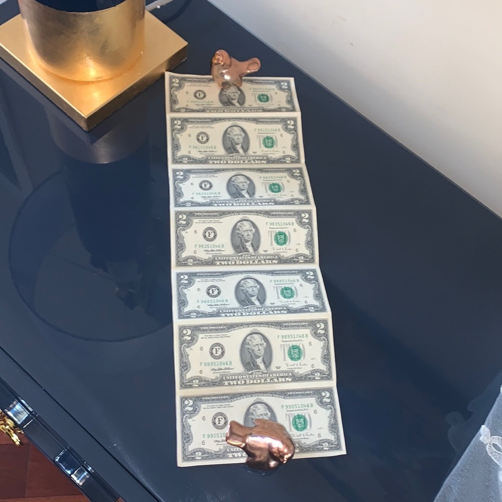 U.S. GOVERNMENT UNCUT SHEET TWO 2 DOLLAR